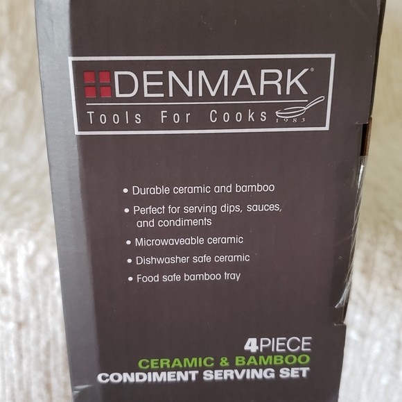 4 PIECE CONDIMENT SERVING SET - Picture 4 of 8